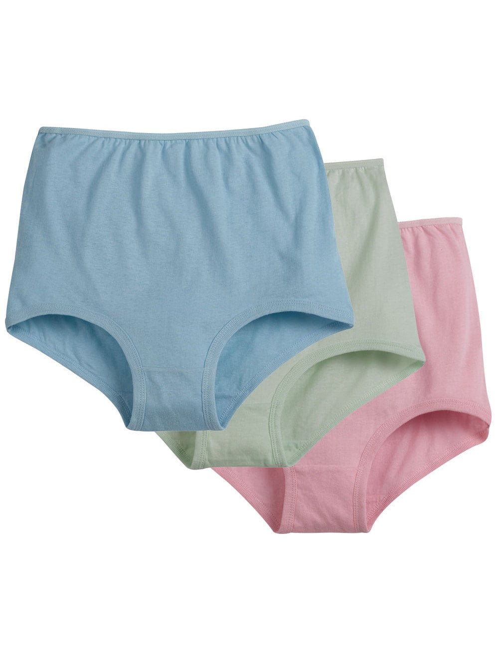 6 Ladies Full Mama 100% Cotton Briefs Knickers Underwear All Sizes 