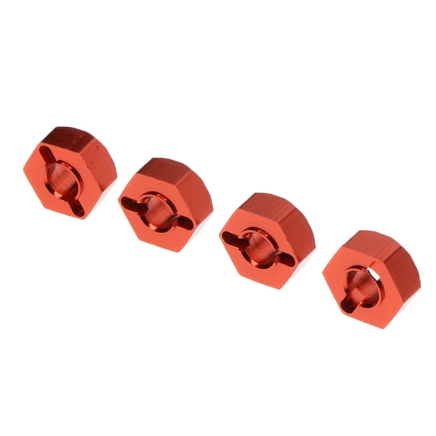 4x Adaptadores Hexagonales De 5 Mm Para A949 A959 A969 A979 K929-B 1/18 RC Repuestos Pasadores rojo CUTICAT adaptador hexadecimal rc automóvil