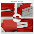 thumbnail image 6 of Snubbull Patio Furniture Cushions, Replacement Outdoor Cushions for 4-Seat Sectional Sofa,Waterproof & Zipped, Red, 6 of 6