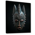 thumbnail image 2 of Designart "Tribal Baule African Mask I" African Tribal Floater Framed Wall Art Living Room, 2 of 7