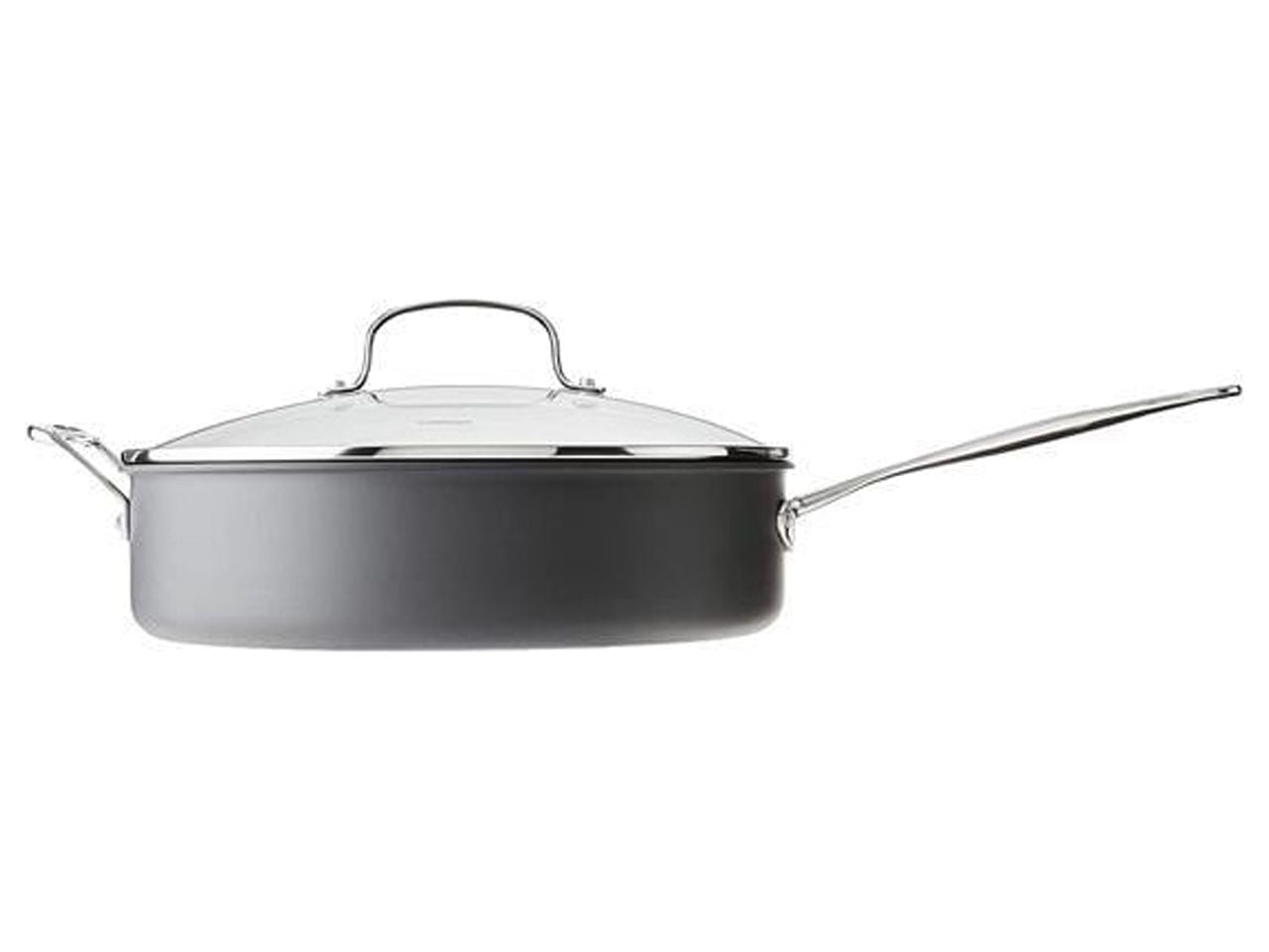 Cuisinart Custom-Clad 5-Ply Stainless Steel Saute Pan with Helper Handle & Lid 5.5 qt.