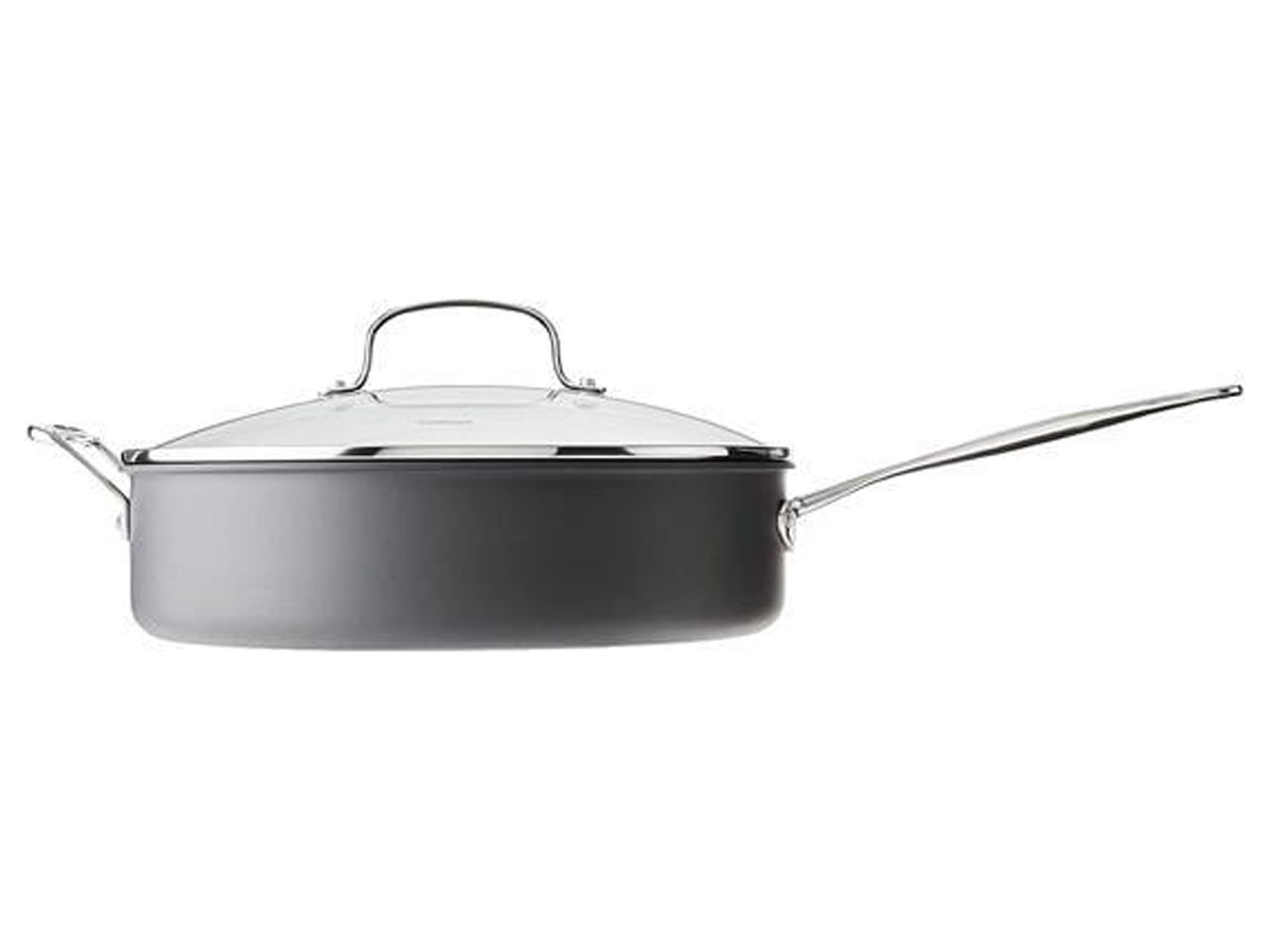 Cuisinart® Chefs Classic™ 5½ Qt Non Stick Hard Anodized Sauté Pan With Helper Handle And Glass 6260