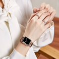 thumbnail image 4 of ANTHOUSE Strap Compatible with Apple Watch Band 40mm 38mm 44mm 42mm 41mm 45mm 49mm Women Men, Light Resin Bracelet iWatch Bands With Stainless Steel Buckle For iWatch Series 8 7 6 5 4 3 2 1 SE Ultra, 4 of 16