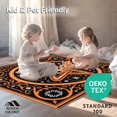 thumbnail image 4 of ODIKA 8'x10' Machine Washable Non-Slip Area Rug, Mystic Pentagram Snowflake Skirt Featuring Silver Sequin Highlights High Traffic Rug with Pad, Black, 631260, 4 of 8