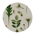 thumbnail image 4 of nygtbtfer Round Fitted Tablecloth with Elastic Edge, Vintage Flower Pattern Round Table Cover Oil Proof Wipeable Table Cloth Cover Decor for Indoor Outdoor Patio Picnic Parties 46-50, 4 of 8