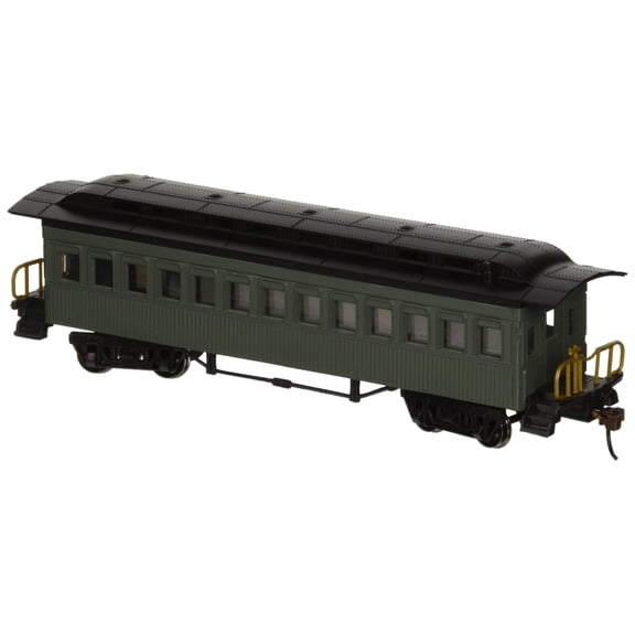 HO 1860-1880 Coach, Undecorated/Green Multi-Colored