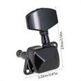 thumbnail image 3 of relayinert 6 Pcs Piquets d'Accordage Noirs Poignée de Réglage Têtes de Machine Rouleau de Cordes Accessoire d'Instrument Pièces de Guitares pour Remplacer Type 3, 3 of 5