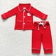 thumbnail image 1 of Venta al por mayor, traje de pastel de Papá Noel de Navidad para bebés, conjunto de bordado para niños, pantalones a rayas de manga larga, ropa de dormir para niños, pijamas para niños pequeños, 1 of 2