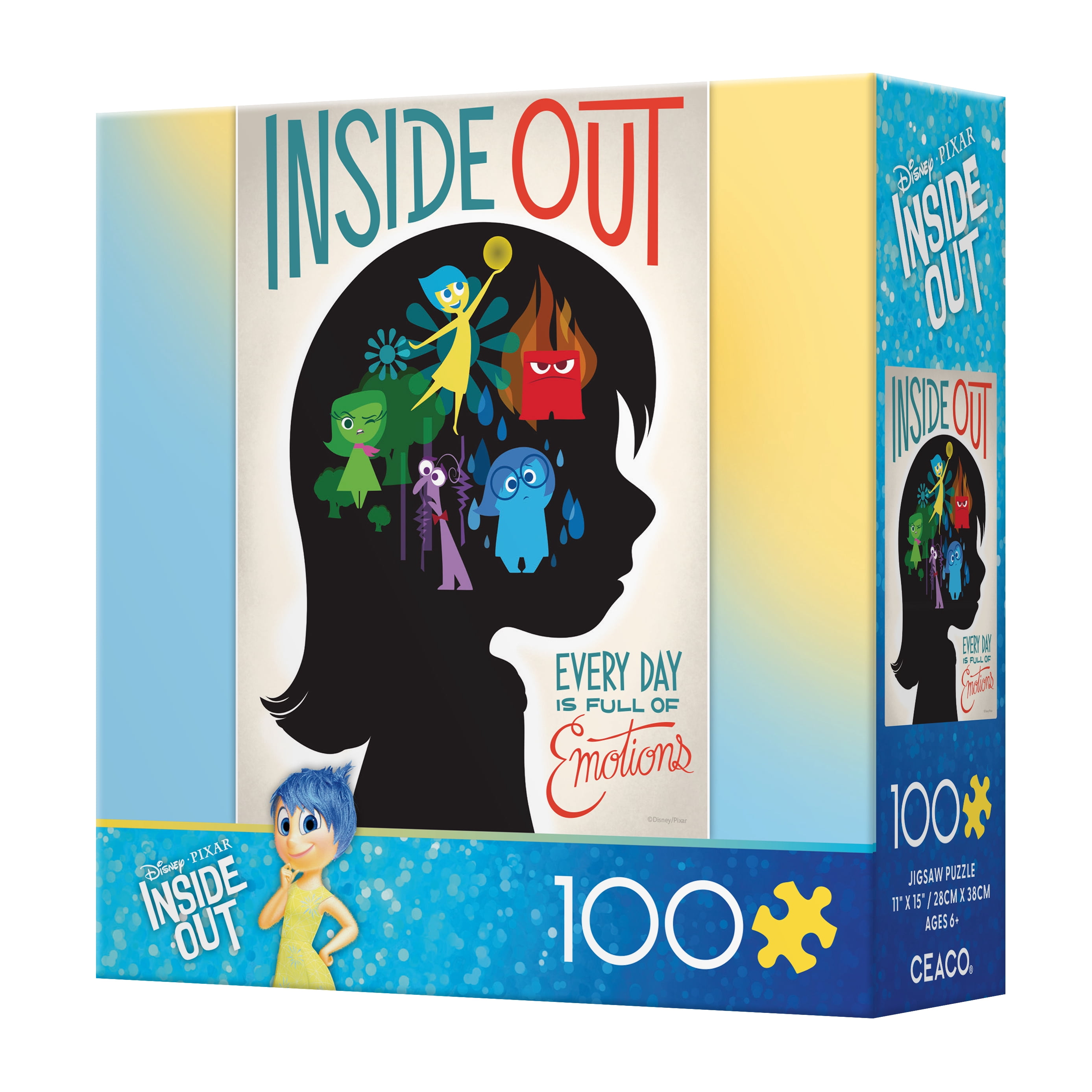 Ceaco 100 Piece Inside Out (Disney Pixar) Interlocking Jigsaw Puzzle