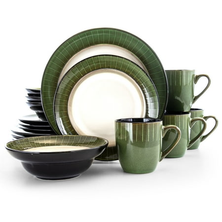 

Elama Grand Jade 16 Piece Stoneware Dinnerware Set