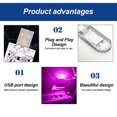 thumbnail image 4 of 1/2x Led Touch Car Light Mini Wireless Interior Car Lighting Auto Roof Ceiling Reading Lamp For Door Foot Trunk Storage Box Charger, 4 of 5