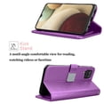 thumbnail image 4 of Galaxy A12 Wallet Case, Takfox Luxury Premium PU Leather Flip Protective Case Cover with Card Holder and Stand for Samsung Galaxy A12 6.5-inch Purple, 4 of 6