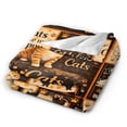 thumbnail image 4 of Cat Lover Blanket Gift Throw Blanket Cute Cat Pattern Blanket Cozy Soft Home Decor Gift for Cat Lovers and Cat Moms 50x40, 4 of 6