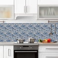 thumbnail image 5 of Jinsinto Blue Self Adhesive Tiles, Adhesive Vinyl Kitchen Backsplash, Bathroom Wall Tile Sticker, Mosaic Effect, 5 of 5