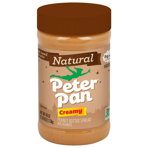 PETER PAN 40oz Natural Creamy Peanut Butter Spread