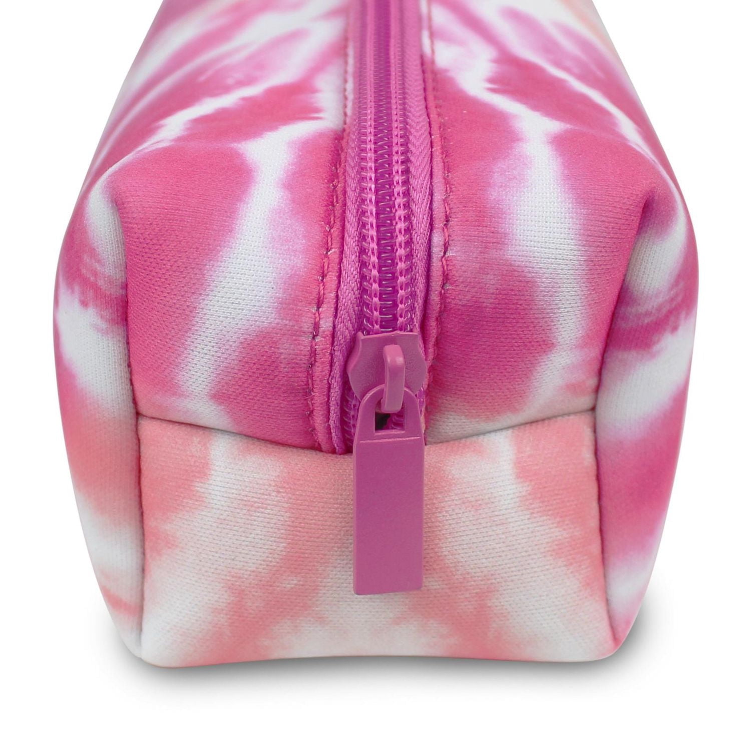 Pen + Gear Tie Dye Print EVA Pencil Pouch in Pink and White