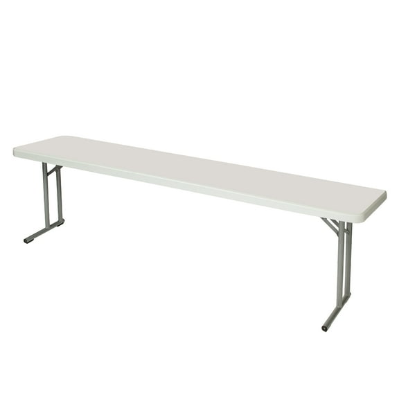 Hampden Furnishings Baldwin Collection 18" x 96" Folding Seminar Training Table, Grey