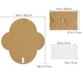 thumbnail image 2 of FRCOLOR 60 Sets Brown Paper Envelopes Small Cute Wedding Invitations Postcards Envelopes Mailers For Letters And Cards With Blank Cards, 2 of 8