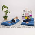 thumbnail image 7 of Posh Creations Floor Pillow Cover, Premium Cushion and Lounger for Pillows (Pillows Not Included), Kids, 7.3 ft, Blue, 7 of 7