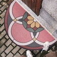 thumbnail image 5 of Felpudo semicircular duradero, decorativo y funcional para dar la bienvenida a la puerta de entrada, base de goma resistente que garantiza una estabilidad antideslizante, 5 of 5