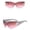 Watermelon Red, variant on Lumistal Aviator Sunglasses for Women Plastic Frame UV Protection Retro Vintage Sun Glasses Classic Pilot Sun Glasses Wrap Around Sunglasses Driving Outdoor Gifts White One Size
