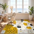 thumbnail image 3 of Design&I 8'x10' Ultra Soft Area Rug, Spotted Minimalist Abstract Farmhouse Border Motifs Vintage Distressed None Fluffy Washable Non Shedding for Bedroom Living Room Under Sectional, 3 of 7