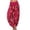 A-Red1140, variant on XIAONU Womens Floral Print Harem Pants Roll Waist Boho Wear Trousers