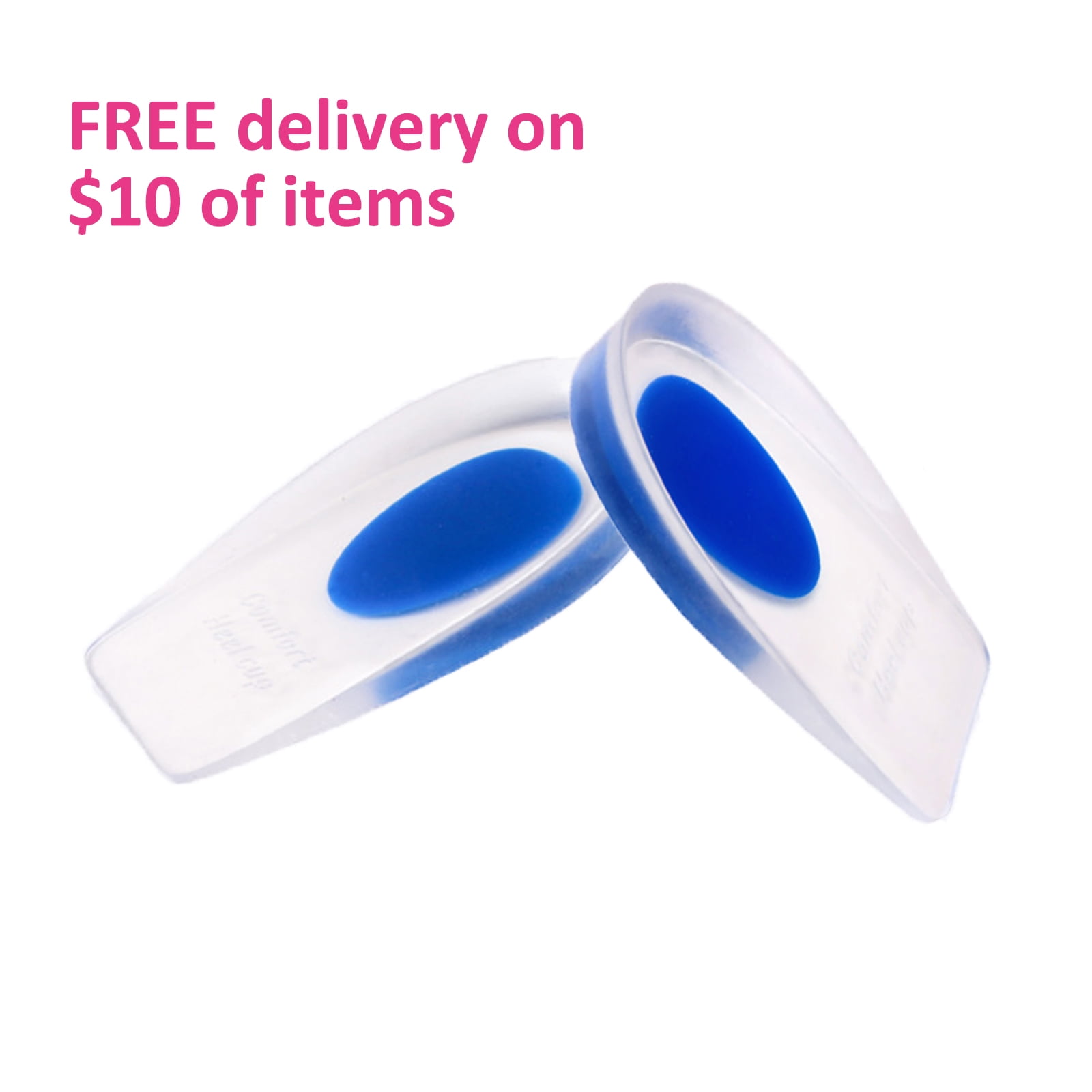 Heel Cups for Heel Pain MICPANG Gel Heel Cups Plantar Fasciitis Inserts