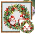 thumbnail image 1 of (1) Hilo Algodón Ecológico Bordado 11CT 3 Hebras Impresión 40*40cm Kit Serie Flores Punto Cruz Guirnalda Navidad, 1 of 9