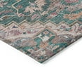 thumbnail image 4 of Addison Rugs Chantille Indoor/Outdoor Traditional Oriental Emerald Washable Round Rug, 8' x 8', 4 of 6