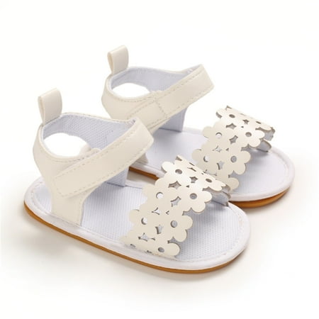 

Dyfzdhu Baby Sandals Shoes First Casual Walking Toddler Baby Soft Fashion Anti-Slip Walkers Baby Shoes