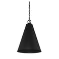 thumbnail image 3 of Trade Winds Lighting 1-Light Pendant Light In Matte Black, 3 of 6