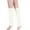 White, variant on Vinsonshop Knit Leg Warmers Leg Warmers 80s Women Knit Socks Knit Stockings Leg Sleeve Leg Warmer Socks Long Socks for Women Black One Size