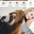 thumbnail image 3 of Pratyus Red Panda Throw Blanket for Couch Sofa Bed Office Travel Camping School Flannel Lightweight Soft Blanket All Seasons 60x80in, 3 of 6