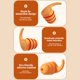 thumbnail image 4 of Tapones para Los Oídos Silicona Nadar Impermeables Con Succión Ruido Dormir () Rojo Y Naranja, 4 of 6