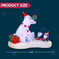 thumbnail image 6 of Joyfy 6ft Christmas Inflatables Polar Bear with Penguin Outdoor Decorations,Christmas Blow Ups Yard with Built-in LEDs for Holiday Party Garden Lawn Decor, 6 of 8