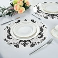 thumbnail image 6 of IAUYY Set of 4 Round Placemats for Dining Tables Heat-Resistant and Wear-Resistant DIY Printing Design Table Placemats，Applicable for Christmas Gorgeous Brocade Pattern, 6 of 7