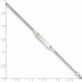 thumbnail image 2 of 925 Sterling Silver Childrens Id Curb Link 5 Inch Plus 1 Chain Bracelet, 2 of 6