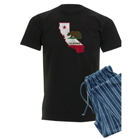 

CafePress - CALI STATE W BEAR Pajamas - Men s Dark Pajamas