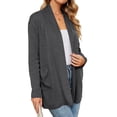 thumbnail image 3 of Shine Up Cardigan for Women Long Sleeve Lightweight Tops Casual Open Front Cardigans with Pockets, 3 of 7