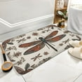 thumbnail image 5 of Bath Rug 19.7"x31.5" Absorbent Memory Foam Bathroom Mat Cover Floor Rug Dragonfly Print Boho Rug Kitchen Rugs, 5 of 7