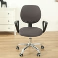 thumbnail image 2 of Multi-color Office Computer Chair Covers, Stretch Jacquard Universal Desk Rotating Chair Slipcovers Protector for Universal Rotating Chair, Seat Cover + Backrest Cover, 2 of 4