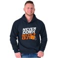 thumbnail image 5 of Football Helmet Never Down Never Out Hoodie Hooded Sweatshirt Men Brisco Brands S, 5 of 6