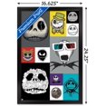 thumbnail image 3 of Disney Tim Burton's The Nightmare Before Christmas - Jack Grid Wall Poster, 14.725" x 22.375", Framed, 3 of 3