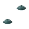 thumbnail image 4 of Bewildely Colector de pelo de drenaje, fregadero cuadrado de silicona para Hotel, fregadero de cocina, baño, colador de suelo, tapón, cubierta de Verde oscuro 2piezas Bewildely CBP485658, 4 of 6