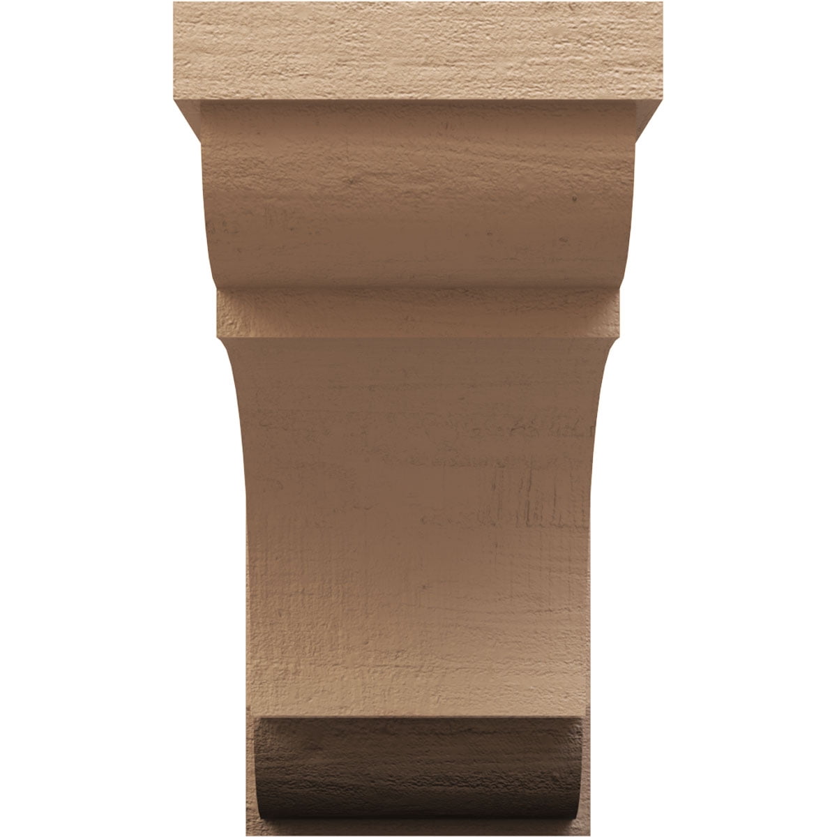 10"W x 20"D x 20"H Classic Bryant Rough Cedar Woodgrain TimberThane Corbel, Primed Tan