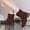 Coffee, variant on Women Flat Heel Western Boots Round Toe Suede Mid Calf Cowboy Boots Wide Calf Pull Low Block Heel Short Riding Boot Stretch Fashion Casual Fall Winter Dress Booti