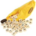thumbnail image 1 of XXL pink Bananagrams juego de palabras rompecabezas letra palabras bolsa niños divertido juguete educativo, 1 of 1