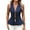 Dark Blue, variant on Women's Casual Sleeveless Fashion Lace Vest with Tie Detail for Layering and Boho Style Outfits,Leopard Print,S
