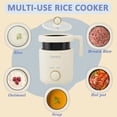 thumbnail image 4 of TOPWIT Rice Cooker Small, 2-Cups Uncooked, 1.2L Mini Rice Cooker with Non-stick Coating, BPA Free, Portable Rice Maker with One Touch & Keep Warm Function, Beige, 4 of 8